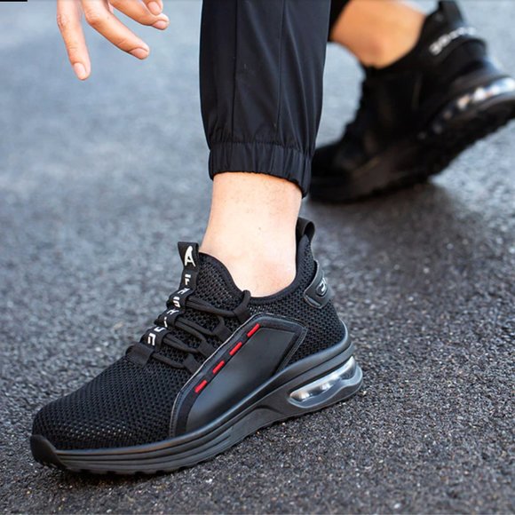 Indestructible Shoe Steel Toe Anti Skid Stab Proof Breathable Safety Sneaker - Picture 9 of 16